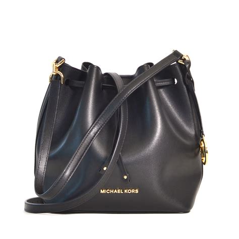 michael michael kors eden medium leather bucket bag|Michael Kors alanis bucket bag.